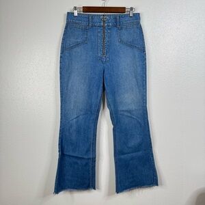 Reformation Cher High-Rise Flare Jeans in Ellis Wash Size 29‎